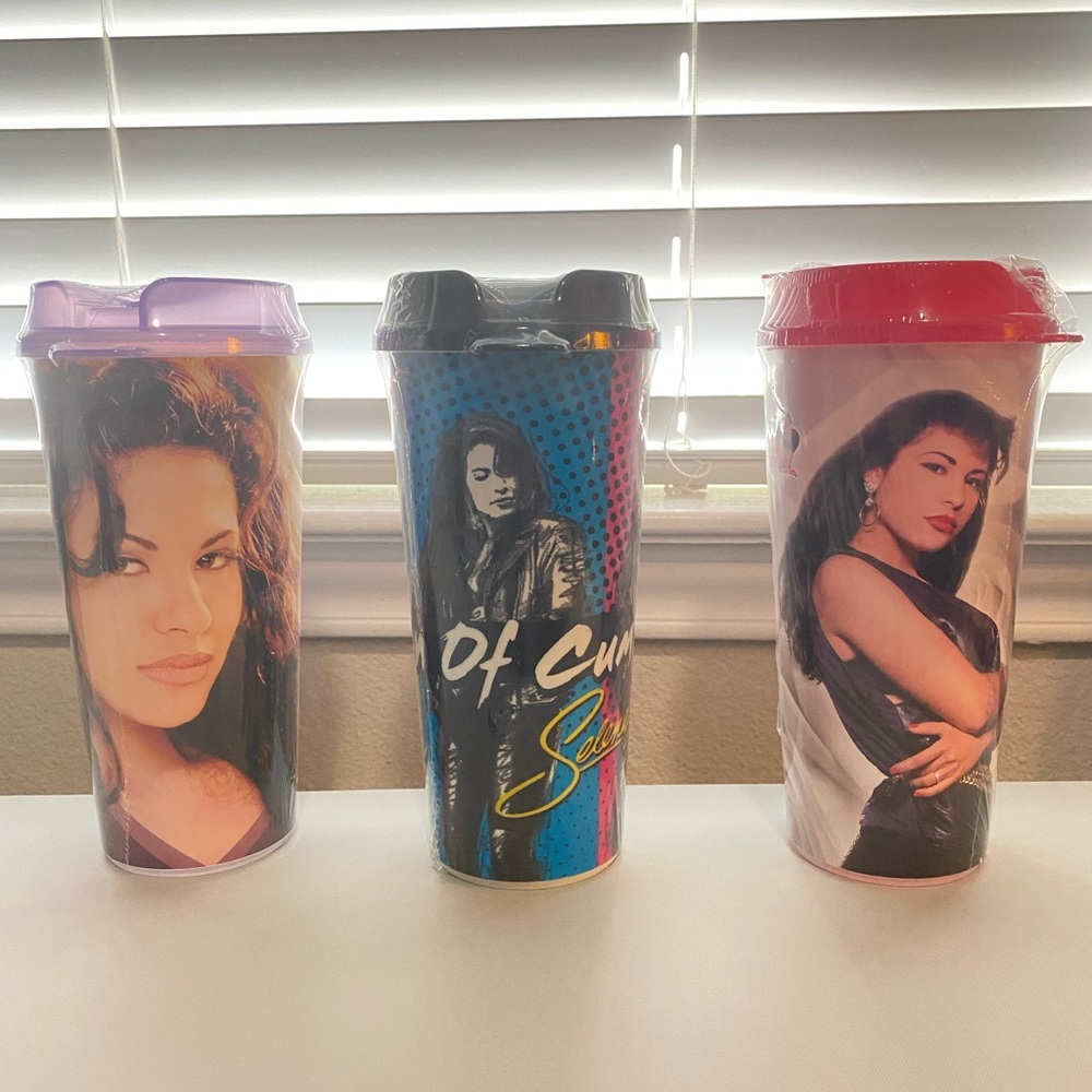 Selena Quintanilla Stripes Tumbler Set